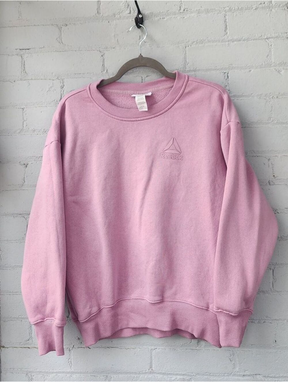 Reebok Pink Crewneck Sweatshirt Size Small